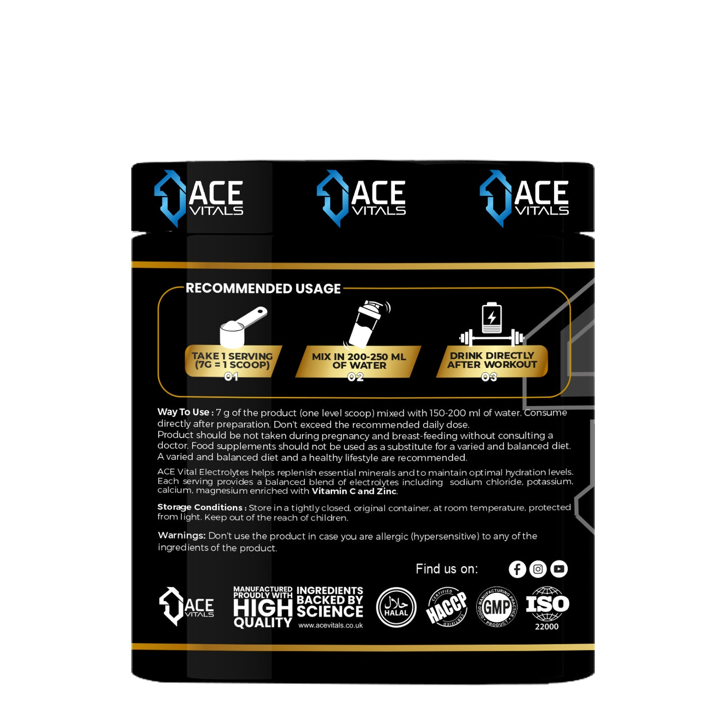 Vitals Electrolytes -210gm