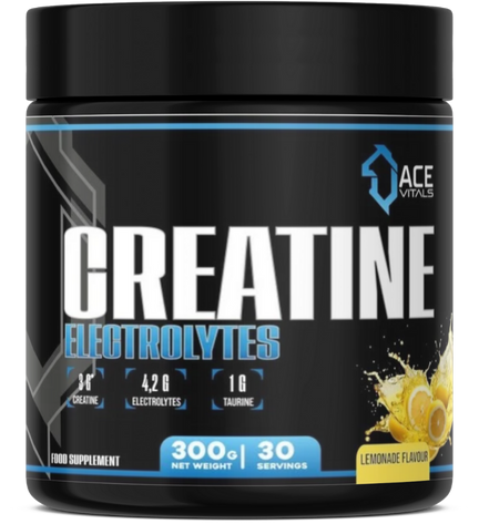 Ace Vitals Creatine Monohydrate plus Electrolytes- 300gm