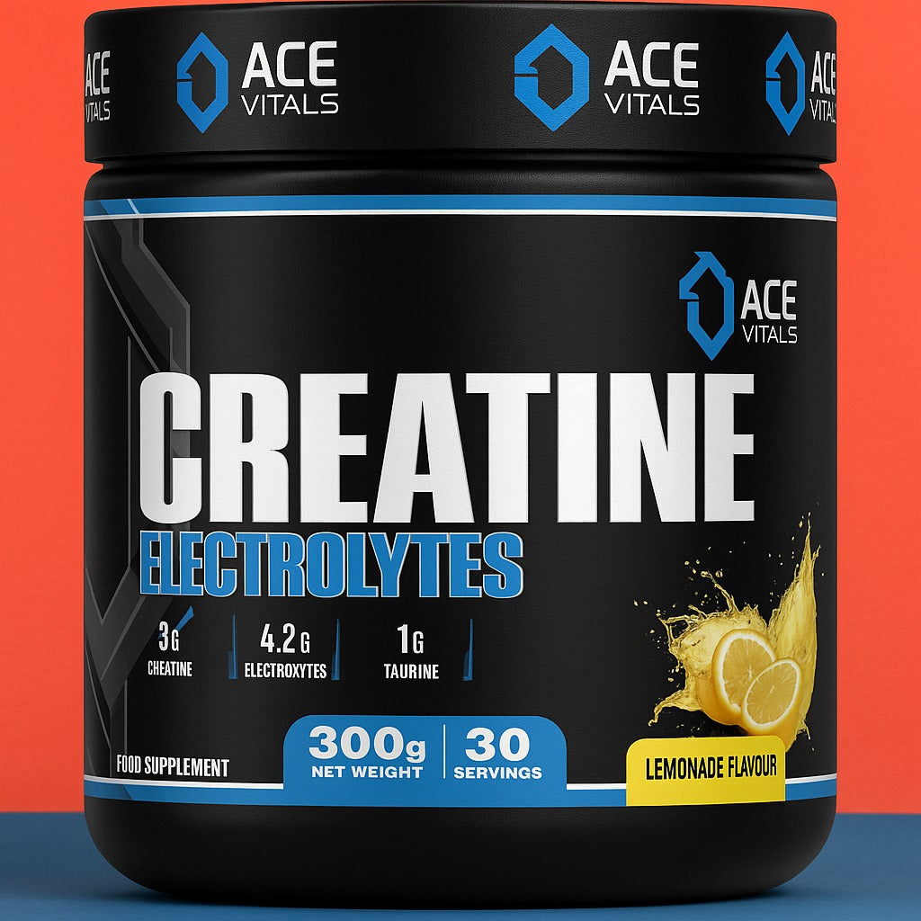 Ace Vitals Creatine Monohydrate plus Electrolytes- 300gm
