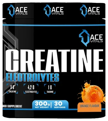 Ace Vitals Creatine Monohydrate plus Electrolytes- 300gm
