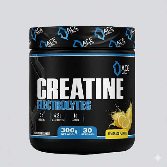 Ace Vitals Creatine Monohydrate plus Electrolytes- 300gm
