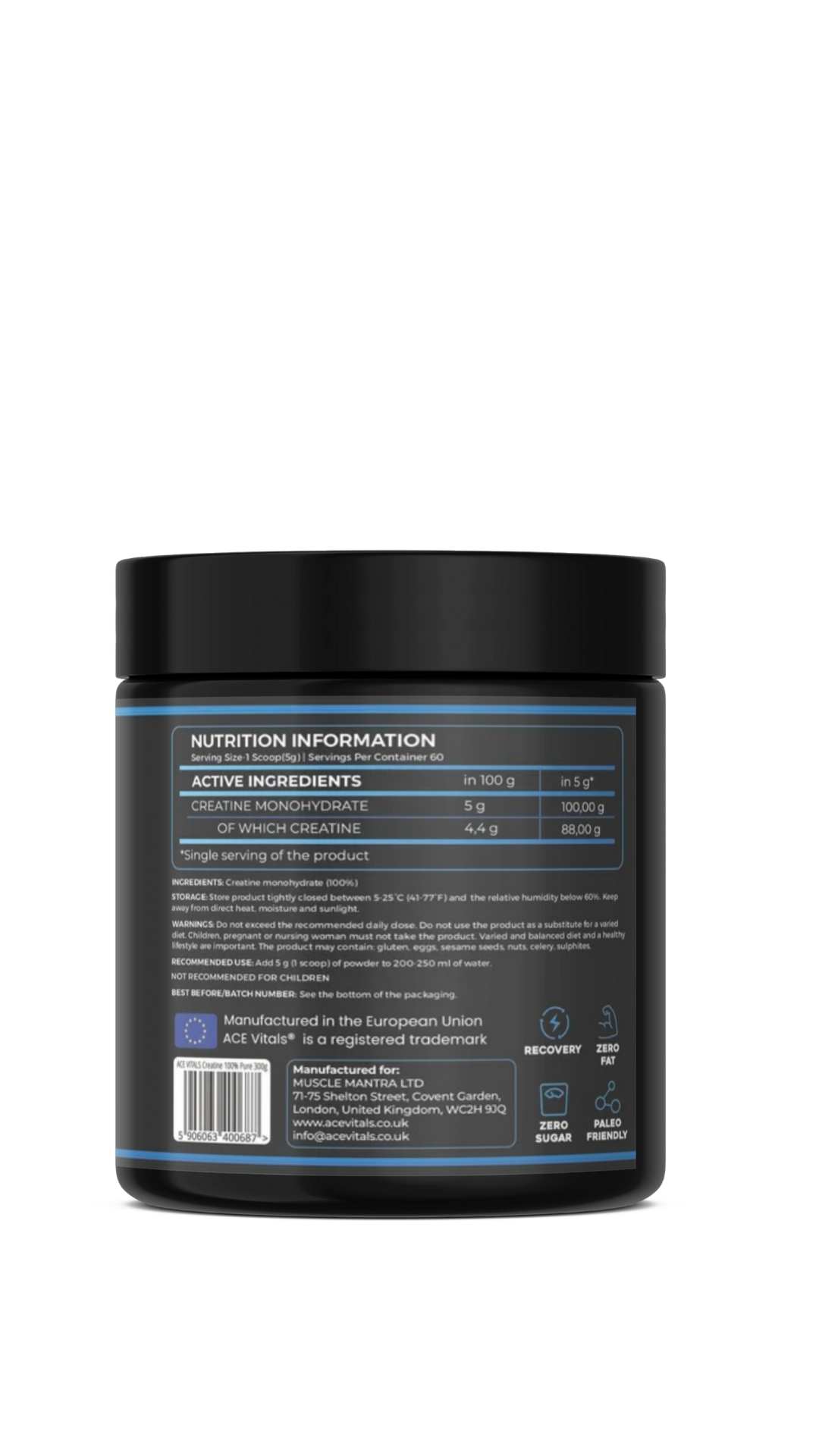 Ace Vitals Creatine Monohydrate