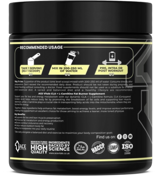 Ace Vitals CLA Plus Carnitine- 270gm