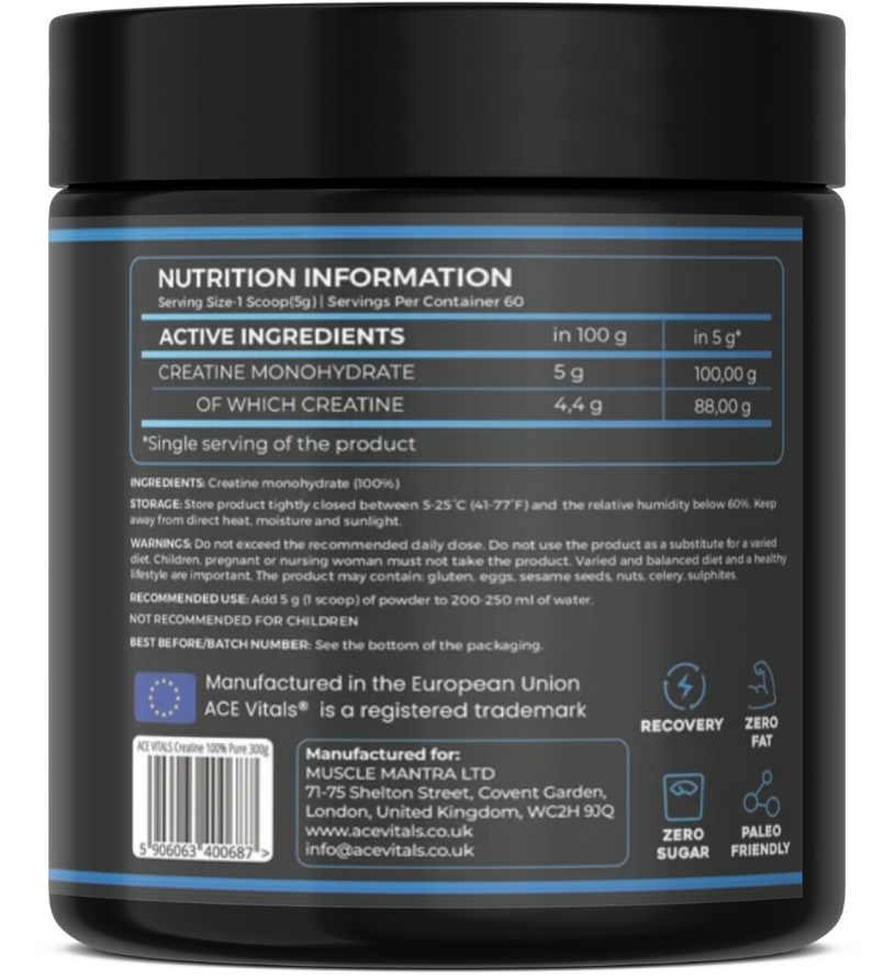 Ace Vitals Creatine Monohydrate