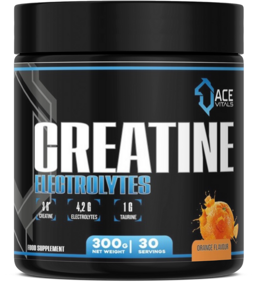 Ace Vitals Creatine Monohydrate plus Electrolytes- 300gm